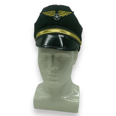 Pilotenpet Zwart