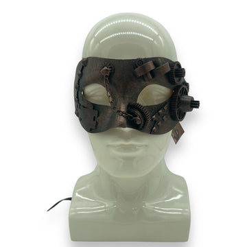 Steampunk Masker Koperkleur - Model Geneva