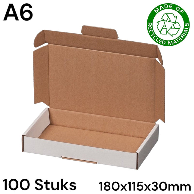 Gerecycled brievenbusdoos 180 x 115 x 28 mm (A6) - foto van een van de onderdelen uit dit pakket