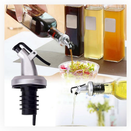 Make Pouring Vinegar Easy and Drip-Free with the Silver Mouth Bottle Attachments 3 Pieces