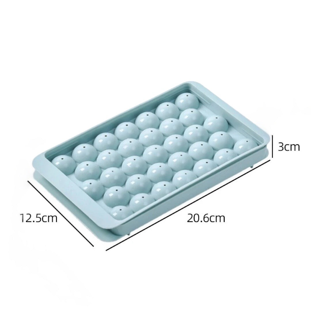 Ijsblokjes Maker, Ice Cube Tray - Ronde Ijsblokjes Maker - 33 Stuks - Voor Cocktail Whisky