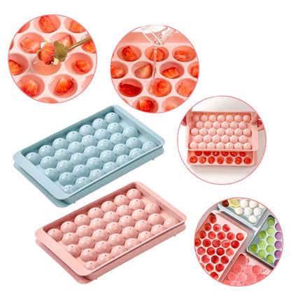 Ice Cube Maker, Ice Cube Tray - Round Ice Cube Maker - 33 Pieces - For Cocktail Whiskey