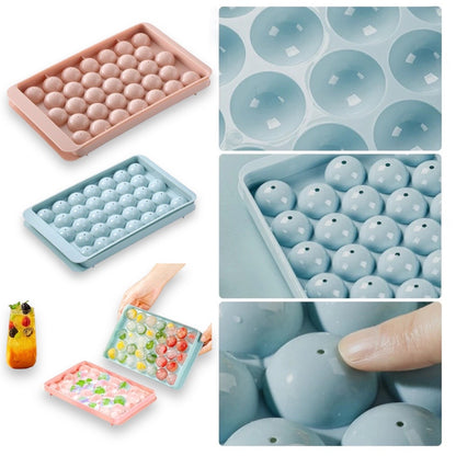 Ice Cube Maker, Ice Cube Tray - Round Ice Cube Maker - 33 Pieces - For Cocktail Whiskey