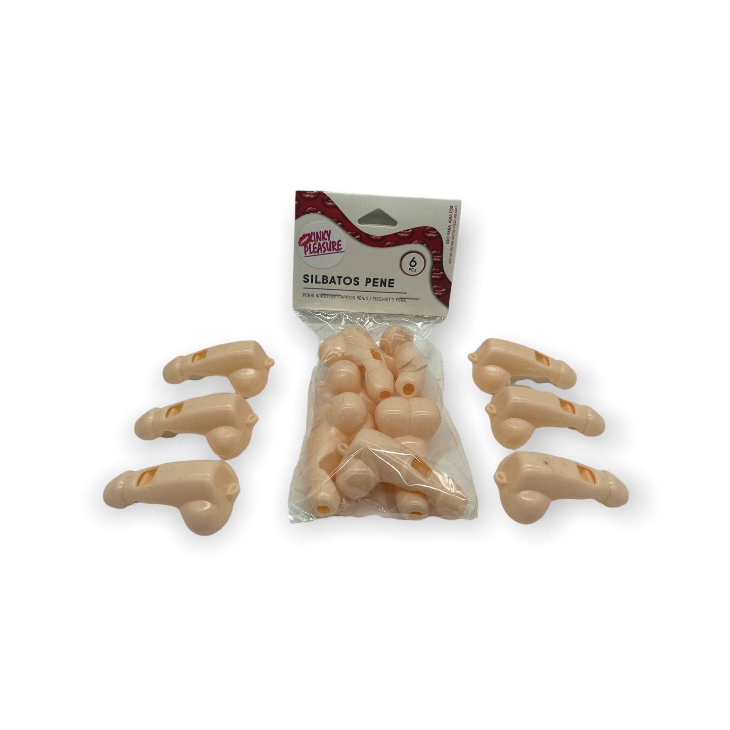 Experience Fun and Sensation with the 6 Pieces Dick Whistles - Enrich your Festive Occasions!