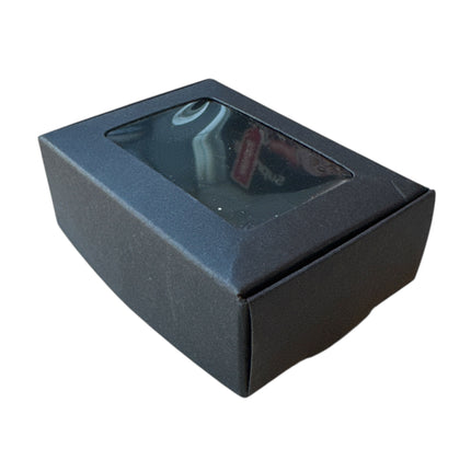 Zwarte Cadeaudoos met Venster 8,5x6x3 cm – Luxe Geschenkverpakking
