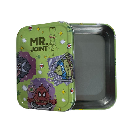 Mr. Joint Metalen Opbergdoos – 11x8x2,5 cm – Alien Design Tin Box