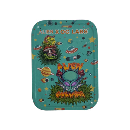 Metalen Opbergdoos Alien Design 11x8 cm – Cartoon Space Blikje