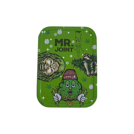 Mr. Joint Metalen Opbergdoos 11x8x2,5 cm – Groen Design Tin Box
