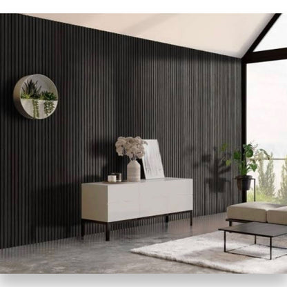 Black Ash Acoustic Wall Panel 270 x 60 x 2.1 cm