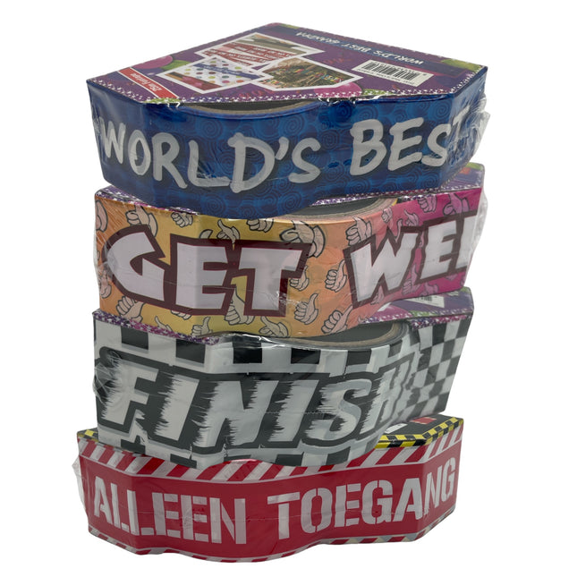 Festive Funny Text Marketing Ribbon 25 Meters - Create Order and Clarity
