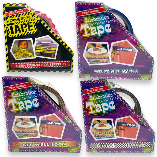Festive Funny Text Marketing Ribbon 25 Meters - Create Order and Clarity