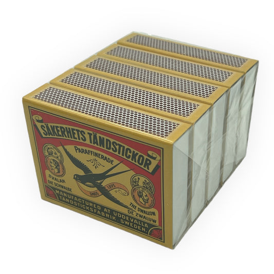 Zwaluw Lucifers 5 Pack - Betrouwbare Vuurstarters voor Elke Gelegenheid