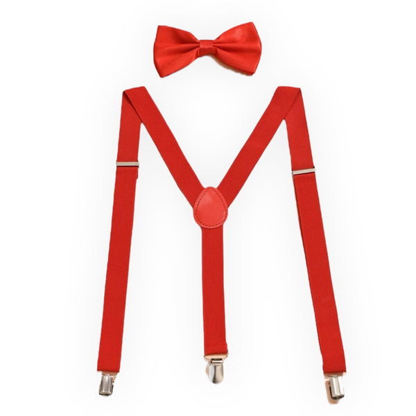 Bretels Rood met Strikje