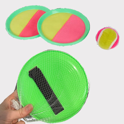 Self Stick Paddle Tennis Toy Toss & Catch Sports Ball Game Set - Perfect voor buitenspellen en activiteiten!