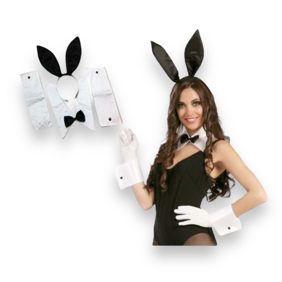 Prepare to seduce with the Playboy Rabbit Outfit Set!