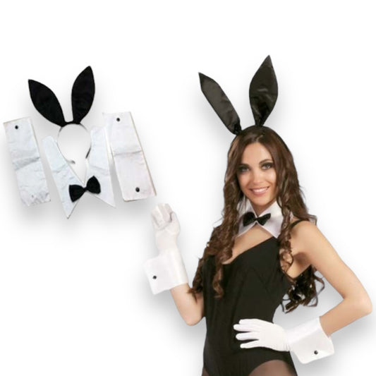 Prepare to seduce with the Playboy Rabbit Outfit Set!
