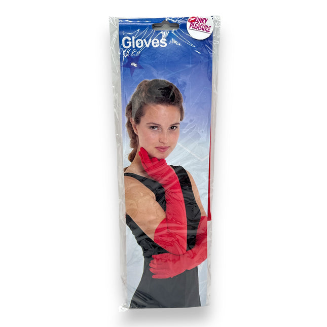 Lange Handhandschoenen In Rood