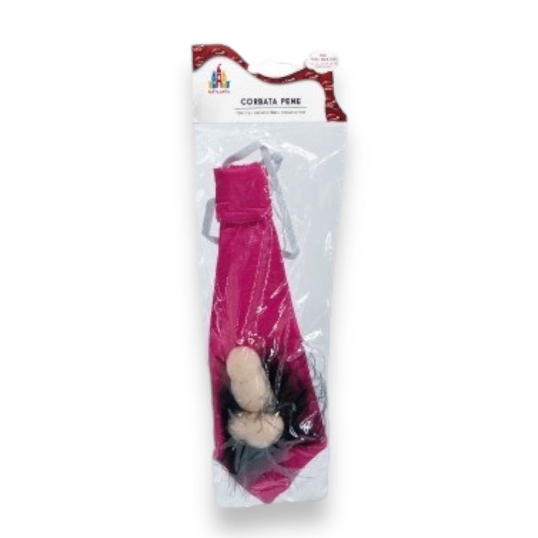 Roze Stropdas Met Piemel - Een Unieke en Grappige Accessoire voor Feestelijke Gelegenheden!