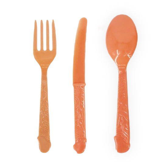 Discover the Playful and Functional Penis Cutlery 6 Pieces - Perfect for a Funny Table Setting!