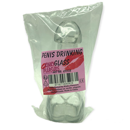 Kinky Pleasure Piemel Cocktail/Shot Glas - Speels en Stijlvol Drinkgenot 6x15x5cm