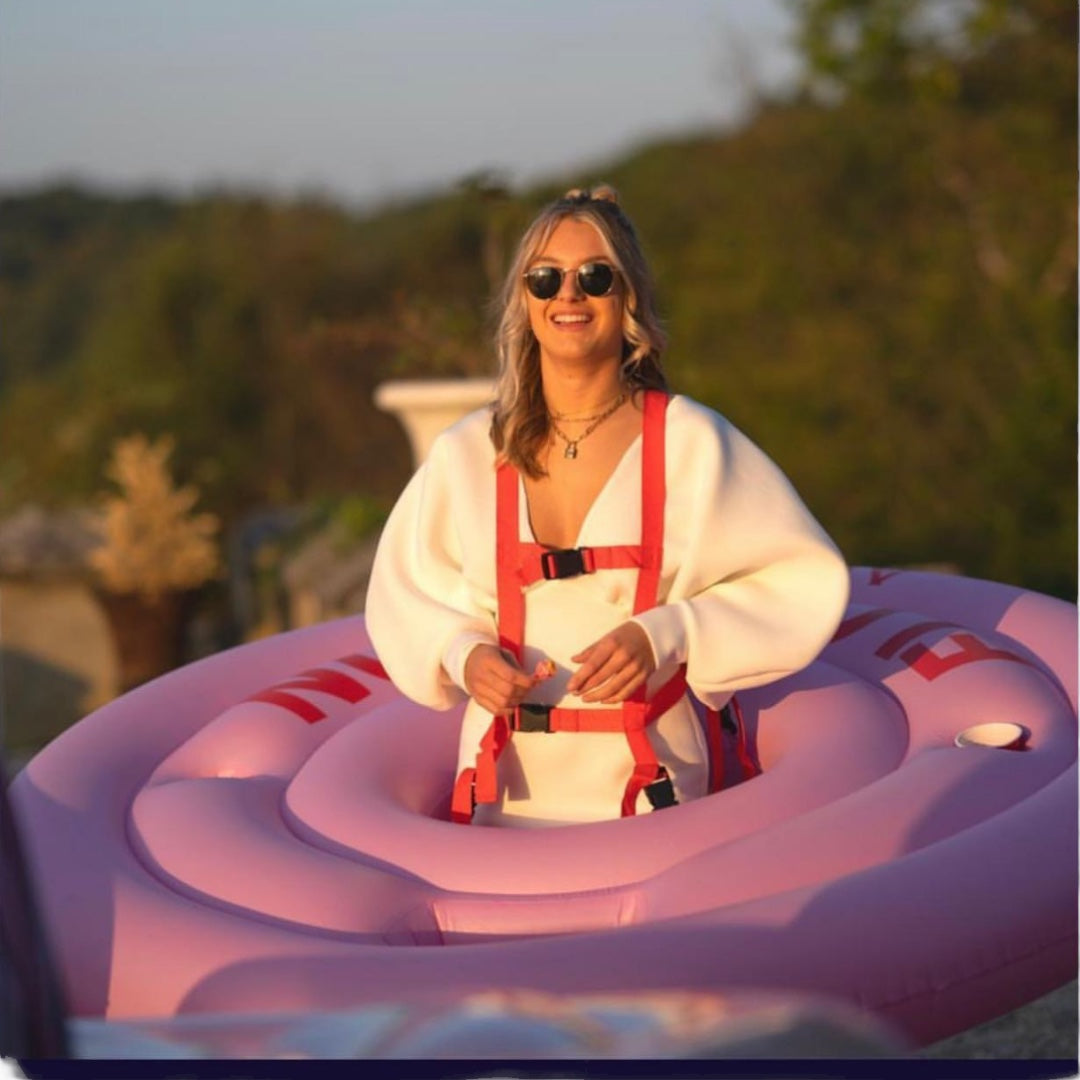 Have great fun with our XXL Inflatable Tire 2 Meters! - Ideal for water fun and sledding!