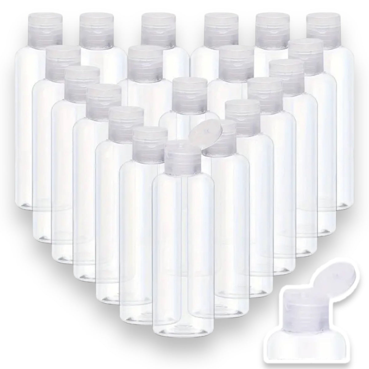Lege flesjes 100 ml - set van 16 stuks