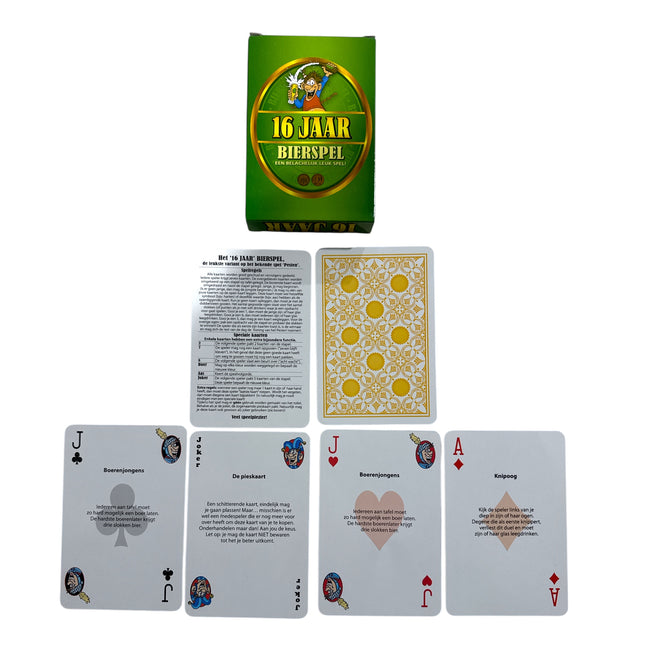 16 Jaar Bierspel – Hét hilarische drankkaartspel voor feestjes