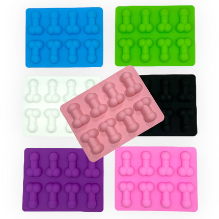Maak je Feestjes Opwindender met de Kinky Pleasure Piemel IJsblokjes Maker 7 Kleuren