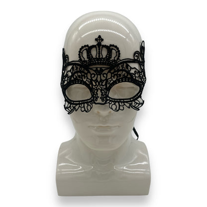 Venetiaans Masker met Kroon Patroon - Kinky Pleasure | Feest- en Kostuum Accessoire