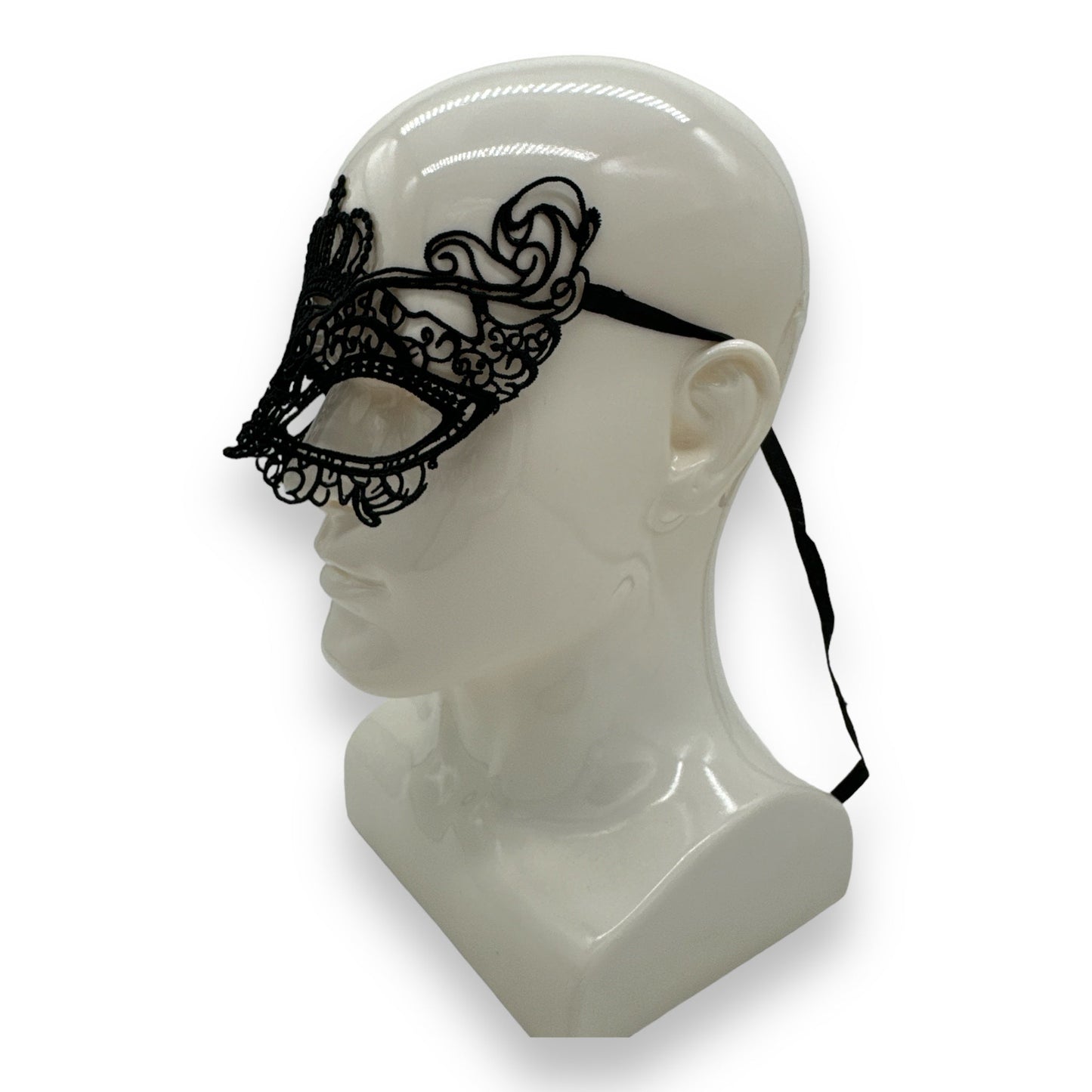 Venetiaans Masker met Kroon Patroon - Kinky Pleasure | Feest- en Kostuum Accessoire