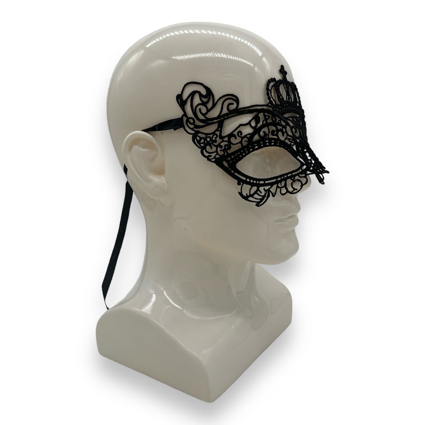 Venetiaans Masker met Kroon Patroon - Kinky Pleasure | Feest- en Kostuum Accessoire