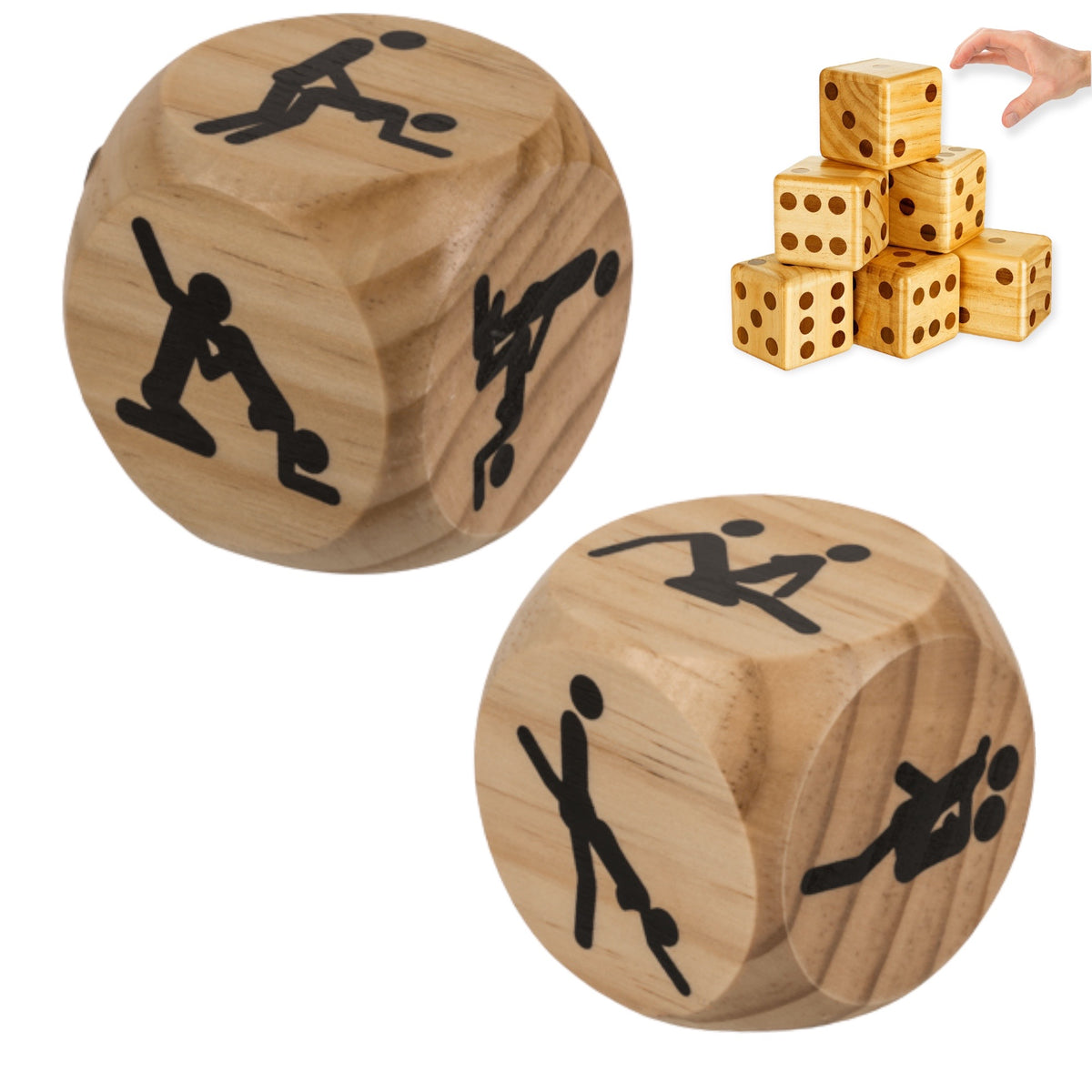 Kamasutra Dobbelsteen XXL 60x60 mm