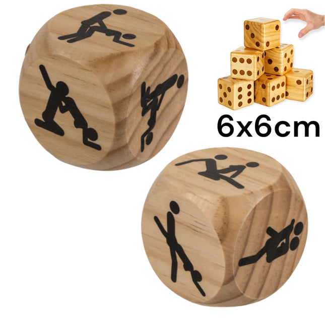 MEGA Kamasutra Dobbelsteen XXL 60x60mm