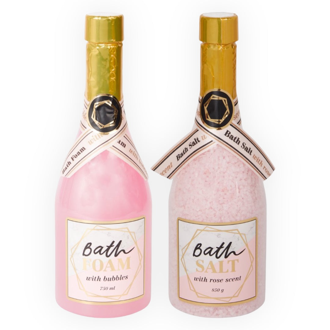 Badzout en Badschuim Champagnefles - Rozengeur