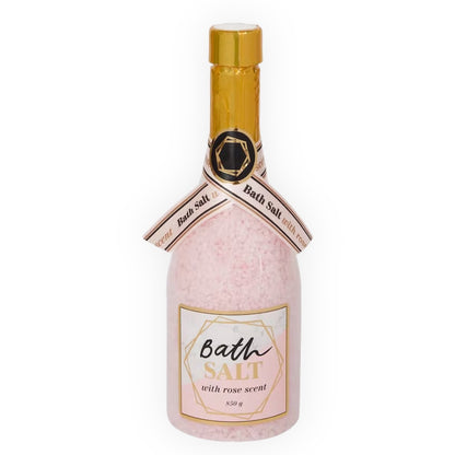 Champagne Bottle Bath Salt &amp; Foam - Luxuriously Relaxing with a Refreshing Rose Scent