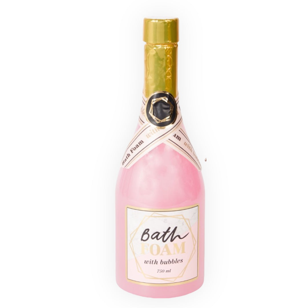 Champagne Bottle Bath Salt &amp; Foam - Luxuriously Relaxing with a Refreshing Rose Scent