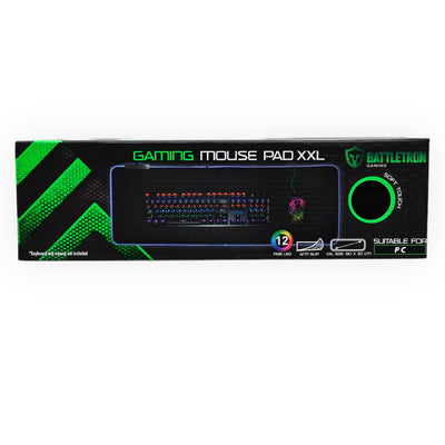 Battletron XXL Muismat 80x30 cm met RGB Ledverlichting
