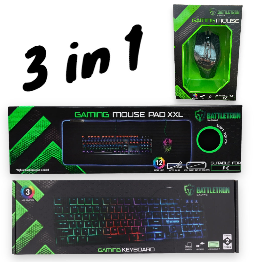 Battle Tron 3-in-1 Package - Ultimate Gaming Set for the Avid Gamer 