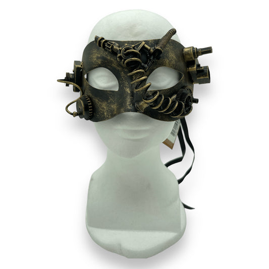 Gold-colored Steampunk Mask Aaric - A Unique Eye-catcher