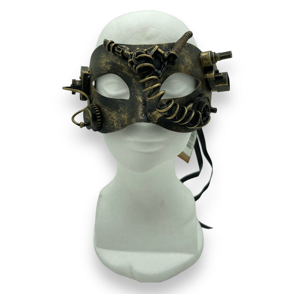 Steampunk Masker Aaric Goudkleurig