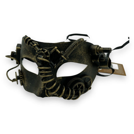 Goudkleurig Steampunk Masker Aaric - Een Unieke Blikvanger