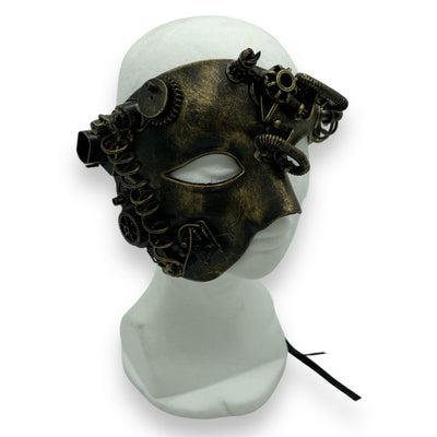 Steampunk Masker Phantom Goudkleurig