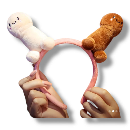 Penis Diadeem Deluxe – Pluche Pikjes met Lachebekjes