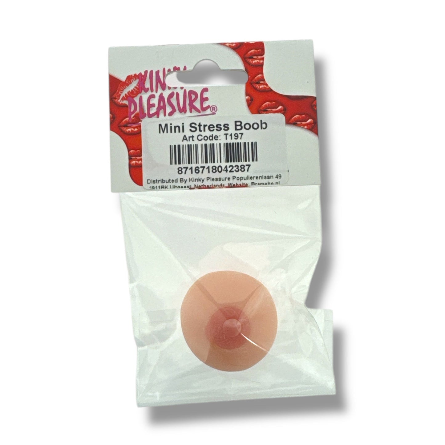 Mini Stressborst – Kinky Pleasure – Grappige Stressbal in Borstvorm – 3,4 cm