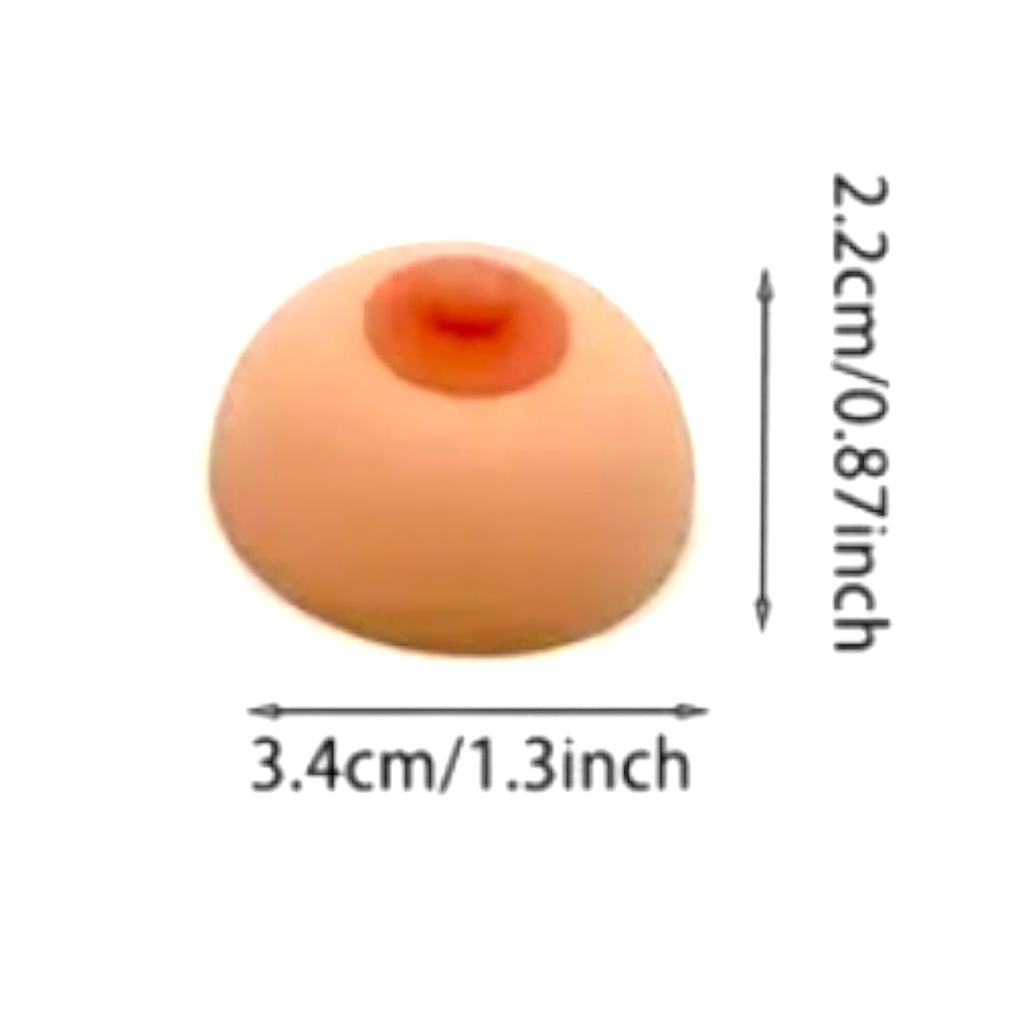 Mini Stressborst – Kinky Pleasure – Grappige Stressbal in Borstvorm – 3,4 cm