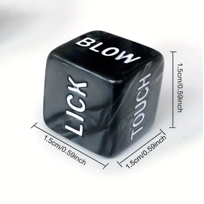 Zwarte Sex Dobbelstenen – Kinky Pleasure – Erotisch Spel voor Koppels – 2 Stuks
