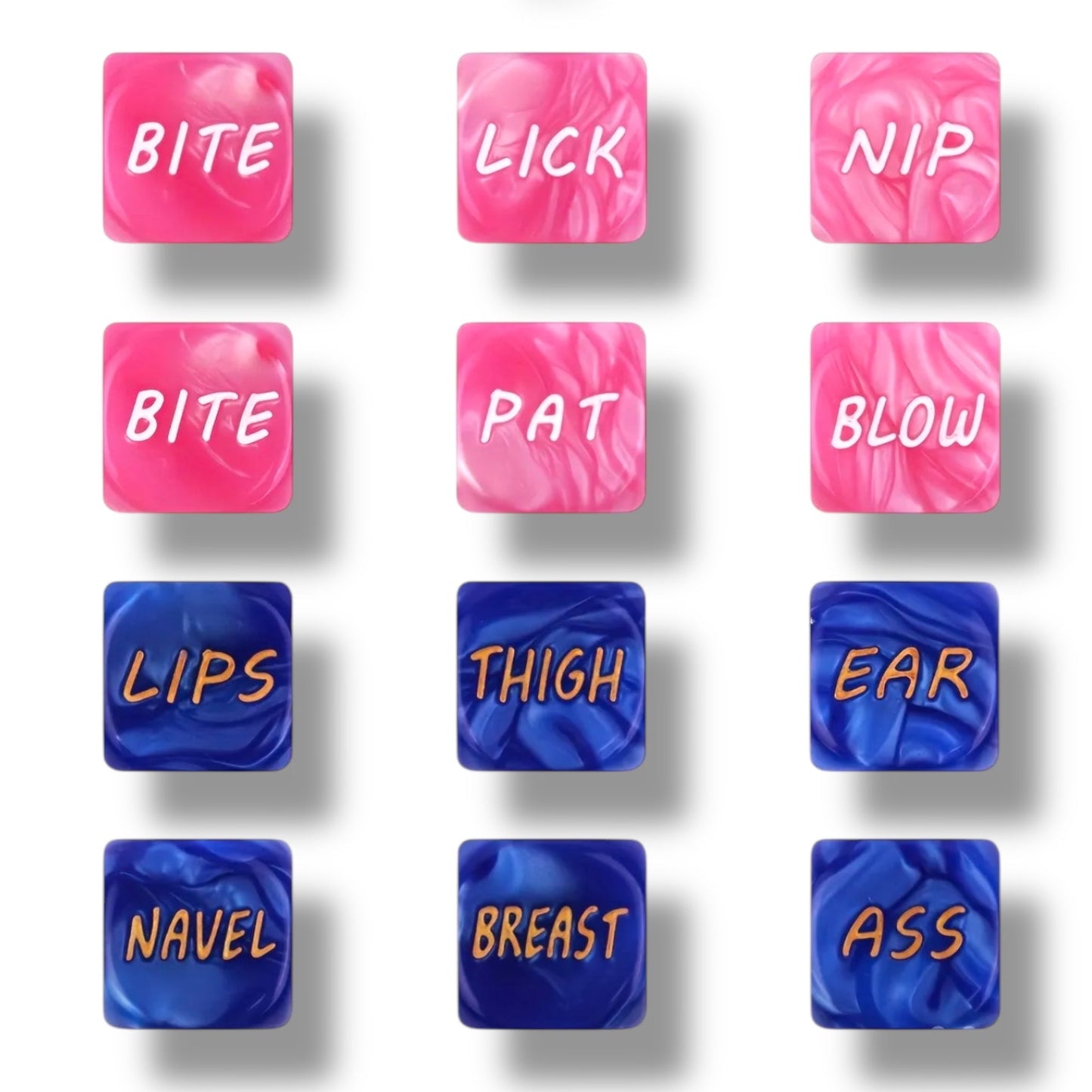 Roze & Blauwe Sex Dobbelstenen – Kinky Pleasure – Erotisch Spel voor Volwassenen – 2 Stuks