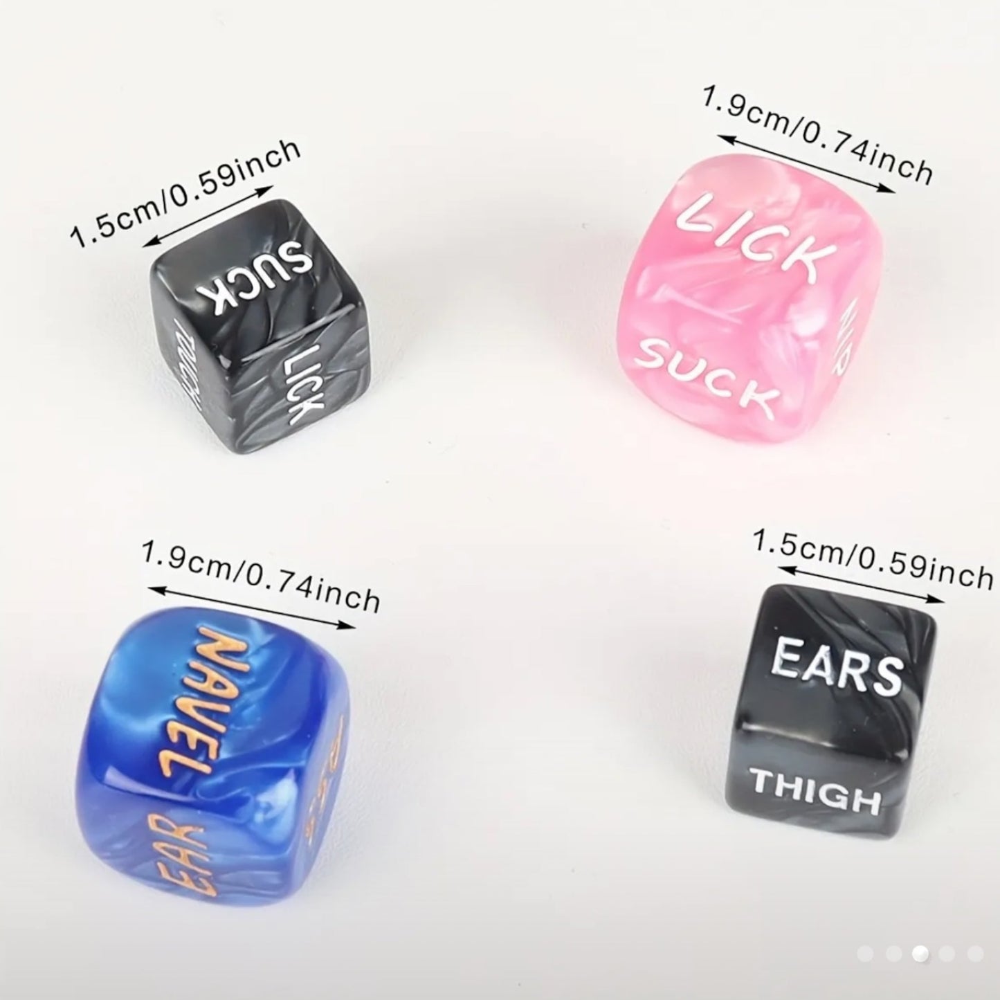 Roze & Blauwe Sex Dobbelstenen – Kinky Pleasure – Erotisch Spel voor Volwassenen – 2 Stuks