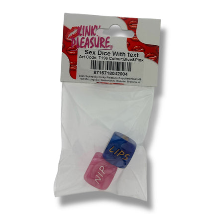 Roze & Blauwe Sex Dobbelstenen – Kinky Pleasure – Erotisch Spel voor Volwassenen – 2 Stuks