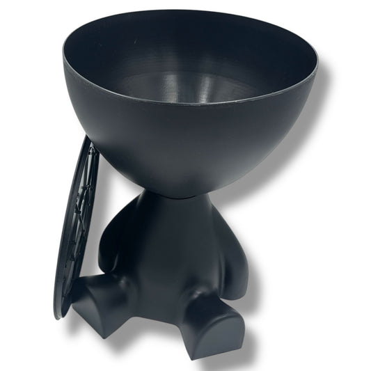 Grappige Opbergtafel – Testikel Design – Mat Zwart